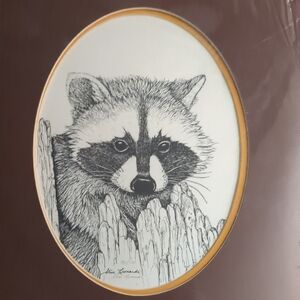 Steve Leonardi  Raccoon Sketch Art Print 193/1000